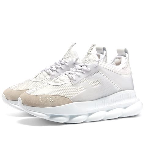 white versace chain reactions|Versace white chain reaction sneakers.